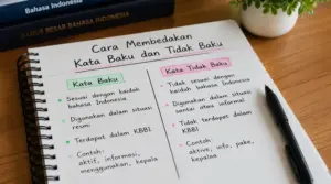 cara membedakan kata baku dan tidak baku