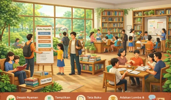 cara membuat perpustakaan ramai pengunjung